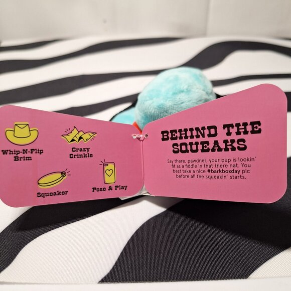 NWT Bark Giddy Pup Cowboy Hat dog toy S - Picture 4 of 4